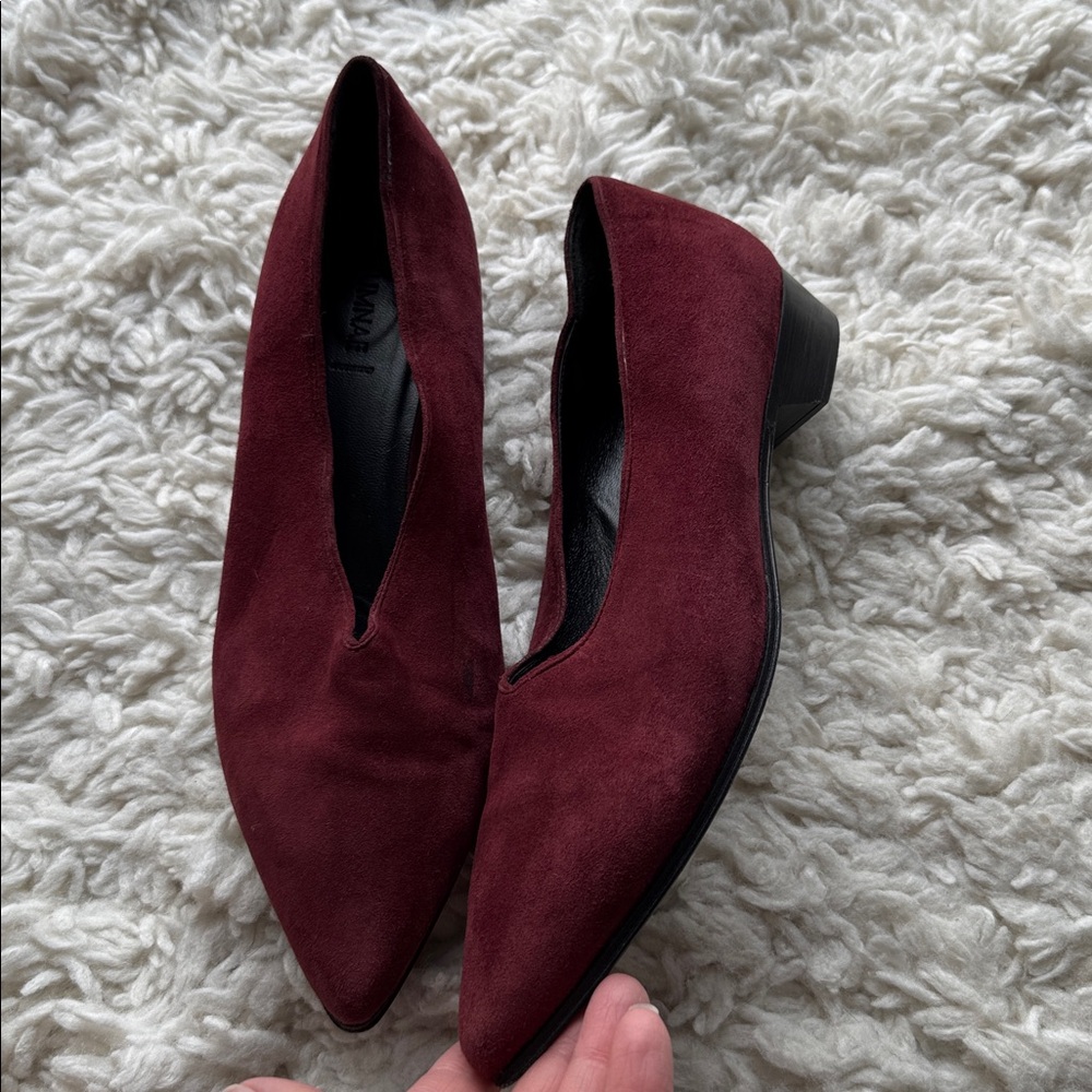 Alumnae Burgundy Suede Shoes - Picture 3 of 7